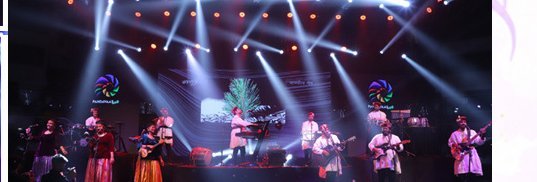 Grand stage lighting setup at Uttarakhand Idol